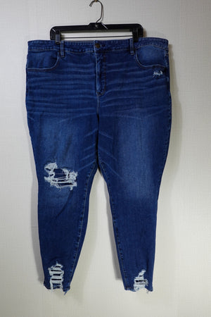 American Eagle, Jeans Skinny, 24 , Denim, Cotton, Polyester, Elastane