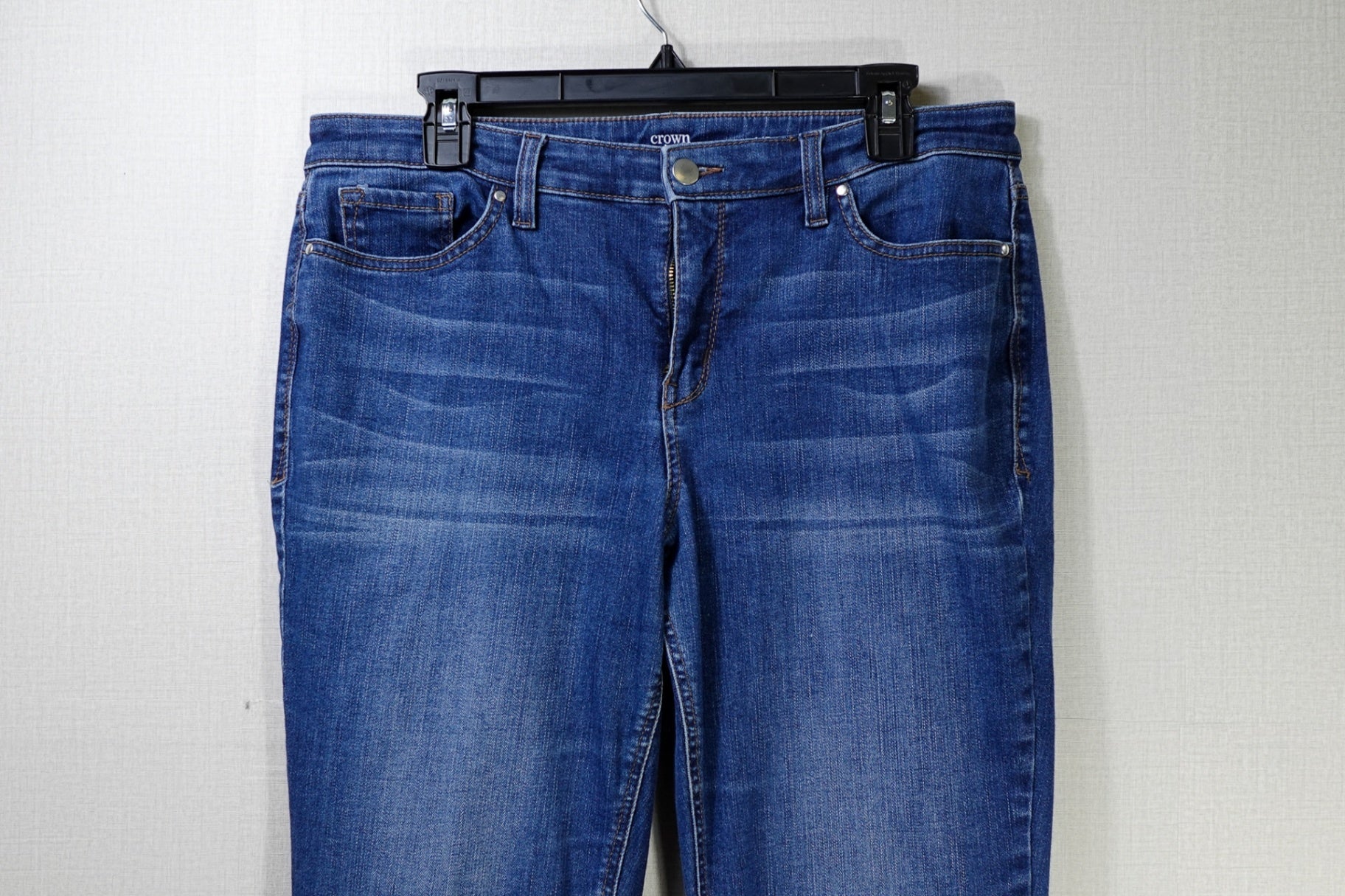 Crown & Ivy, Jeans Straight, 14R, Cotton, Polyester, Elastane, Other Fiber