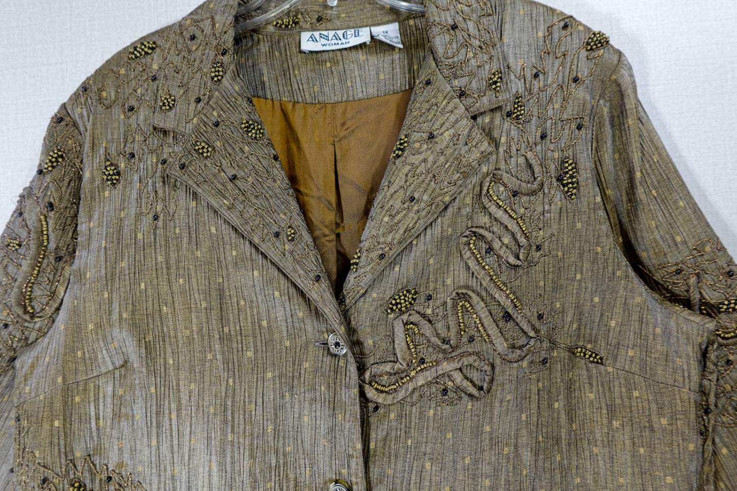 Anage , Vintage Light Jacket, 1X, Polyester