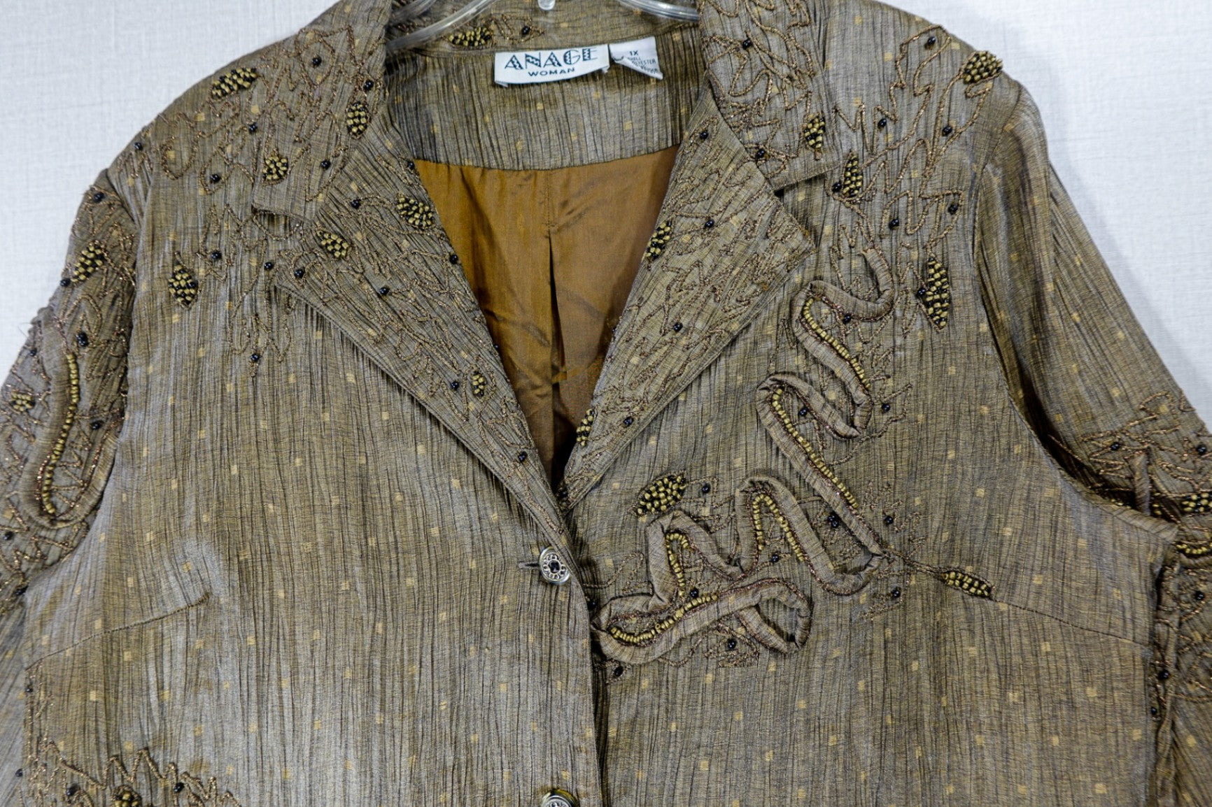 Anage , Vintage Light Jacket, 1X, Polyester