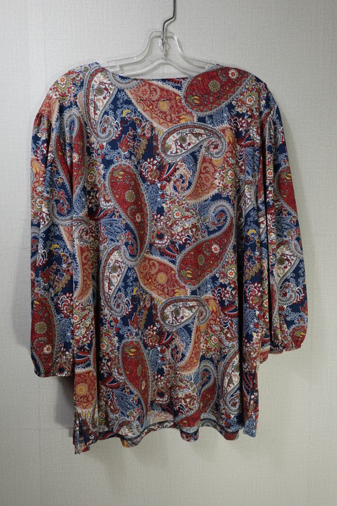 N Touch, New 3/4 Sleeve Top, 2X, Polyester, Spandex