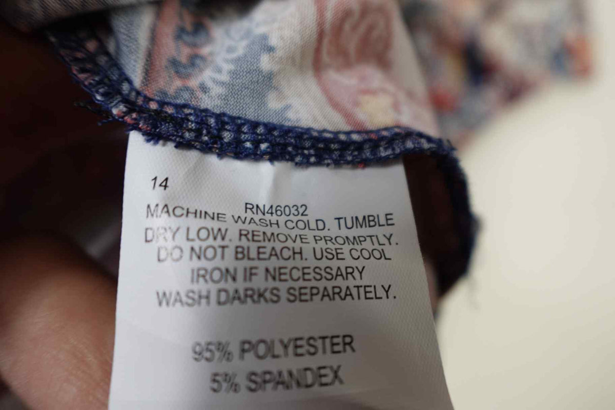 N Touch, New 3/4 Sleeve Top, 2X, Polyester, Spandex