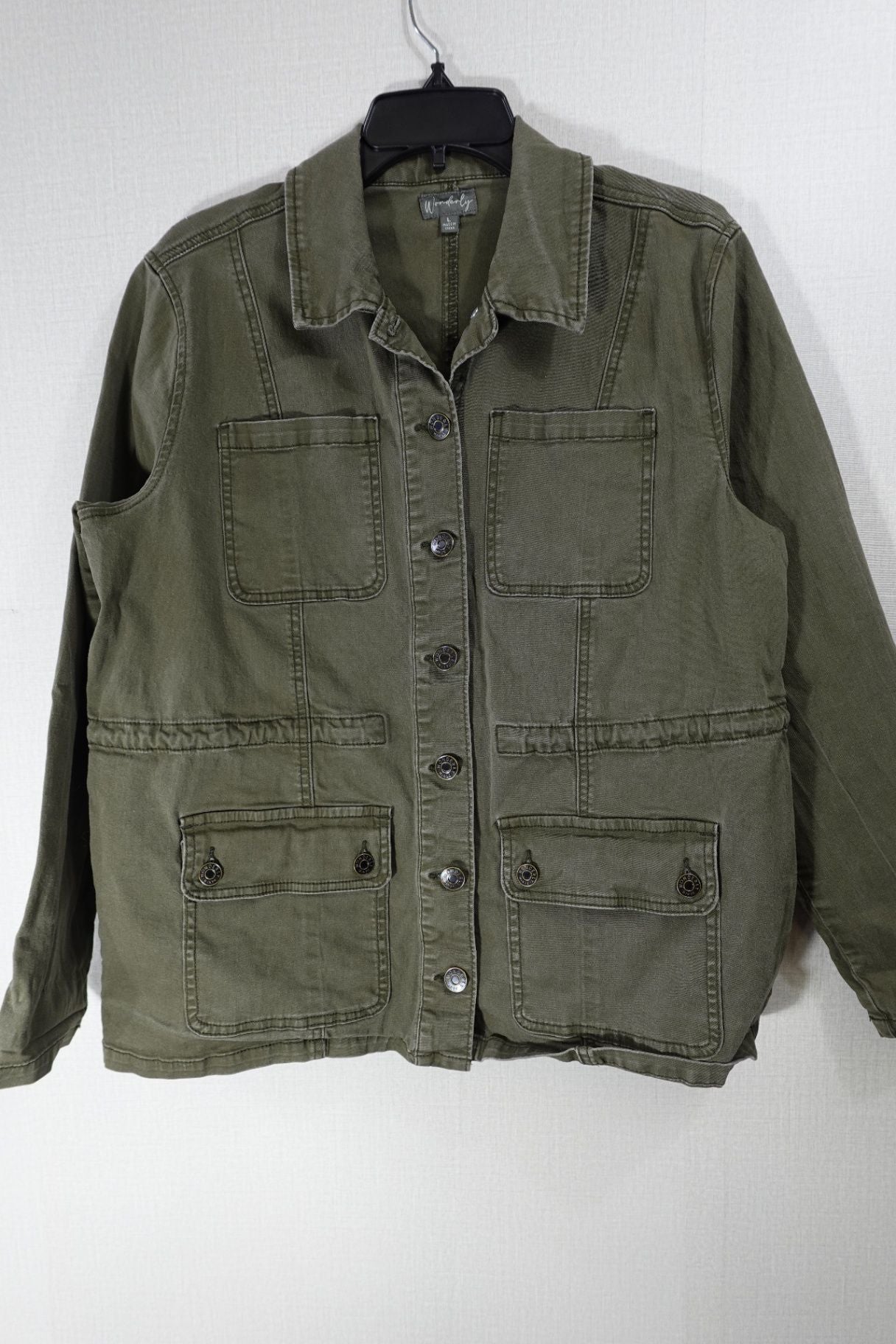 Wonderly, Jacket, L, Cotton, Spandex