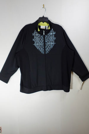 Alfred Dunner, New Sweatshirt, 24W, Polyester, Rayon, Spandex