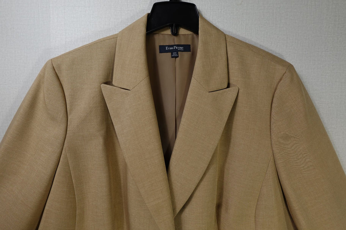Evan-Picone, Blazer, 24W, Polyester