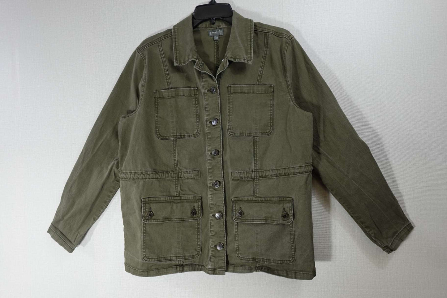 Wonderly, Jacket, L, Cotton, Spandex