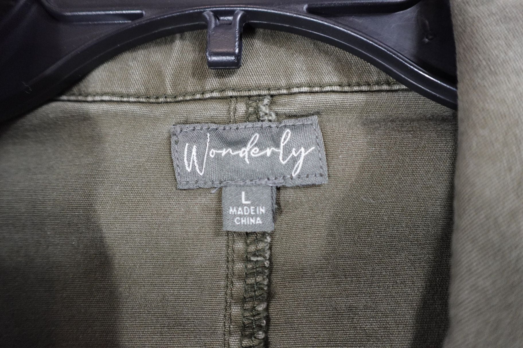 Wonderly, Jacket, L, Cotton, Spandex