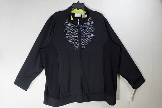 Alfred Dunner, New Sweatshirt, 24W, Polyester, Rayon, Spandex