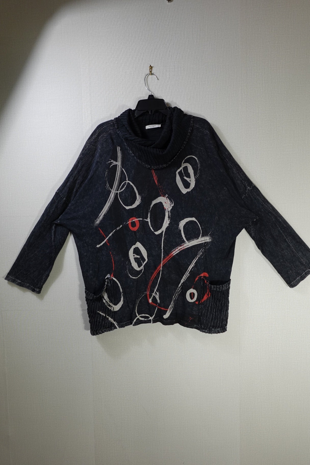 Jess & Jane, Long Sleeves Top, 2X, cotton blend