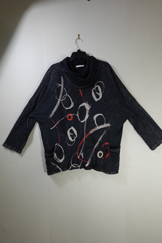 Jess & Jane, Long Sleeves Top, 2X, cotton blend