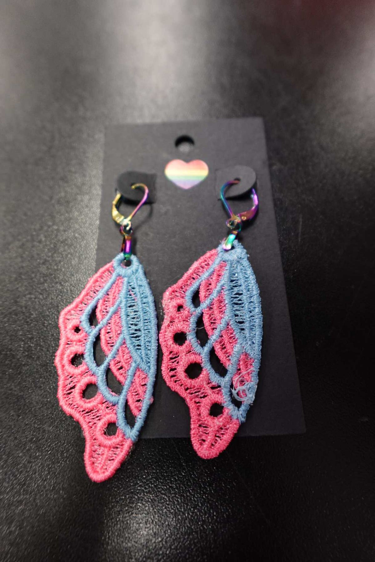 Lil Teapots By Chani, Embordered Lightweight Earrings, One Size, Fabric, Metal