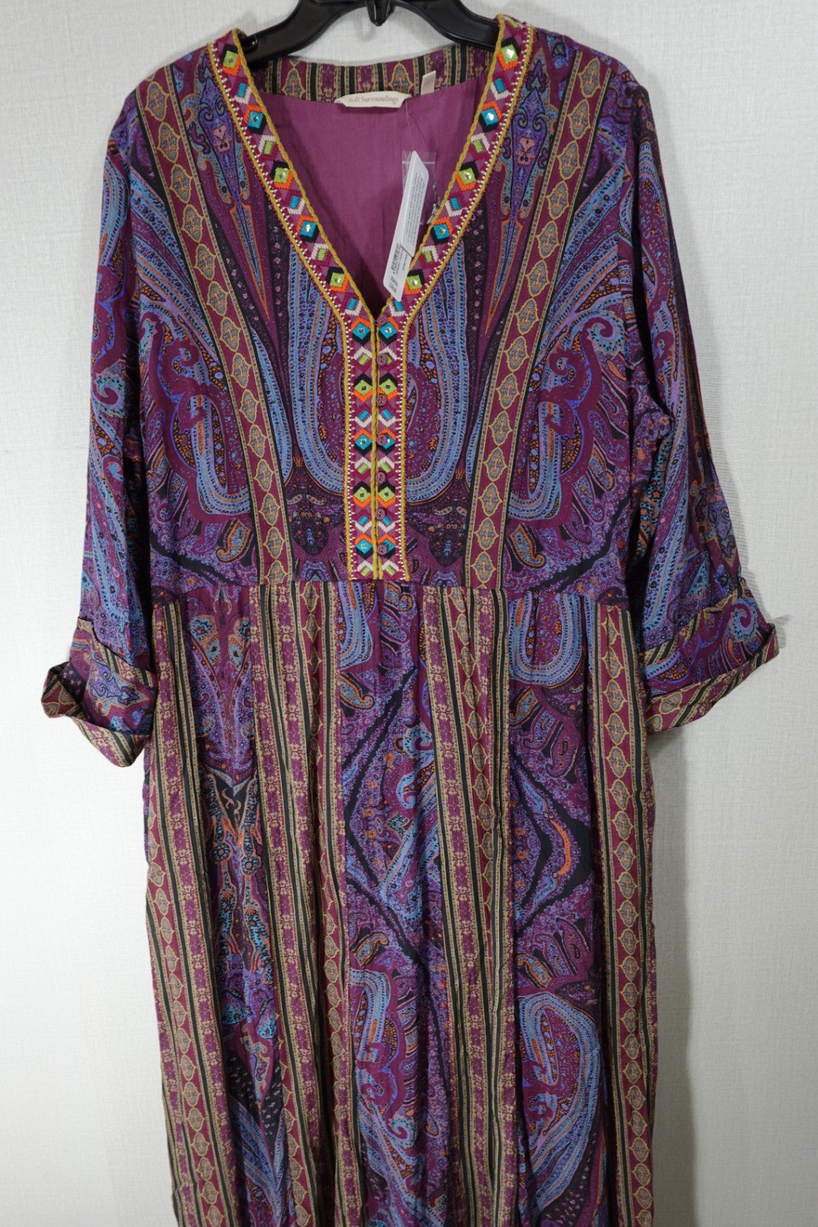 Soft Surroundings, New Dress, 18/20, Rayon, Cotton