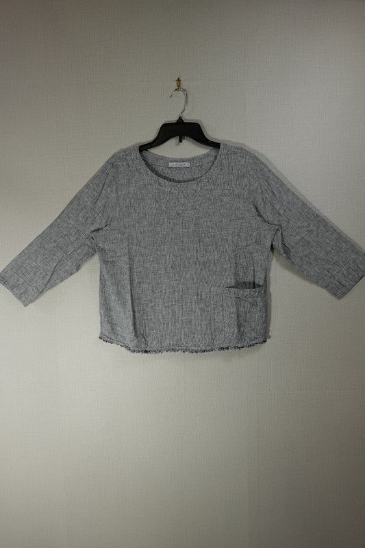 Cut Loose, 3/4 Sleeve Top, L, Cotton