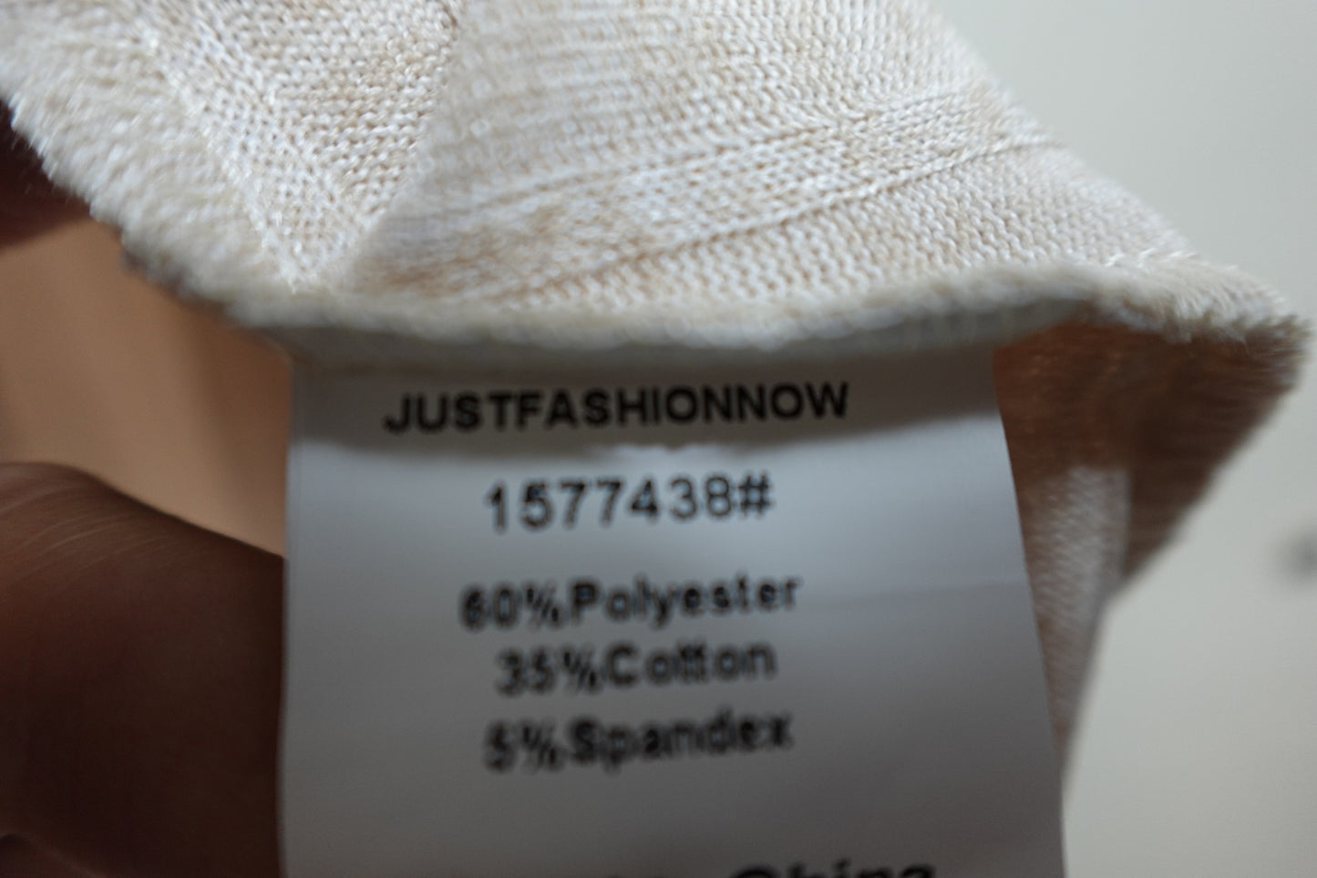 JustFashionNow, Long Sleeves Top, 2X, Polyester, Cotton, Spandex