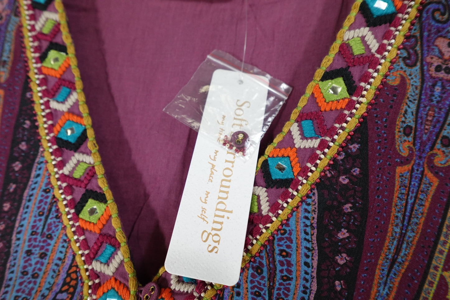 Soft Surroundings, New Dress, 18/20, Rayon, Cotton