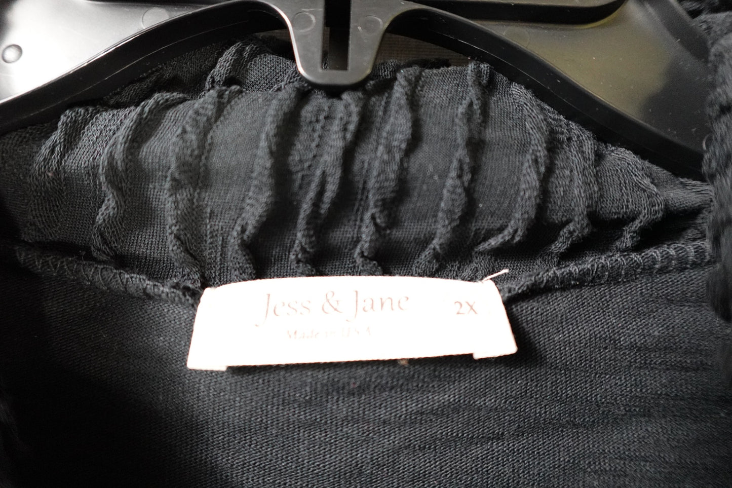 Jess & Jane, Long Sleeves Top, 2X, cotton blend