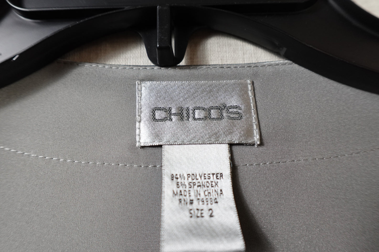 Chico's, PROFESSIONAL TOP, 12/14, Polyester, Spandex