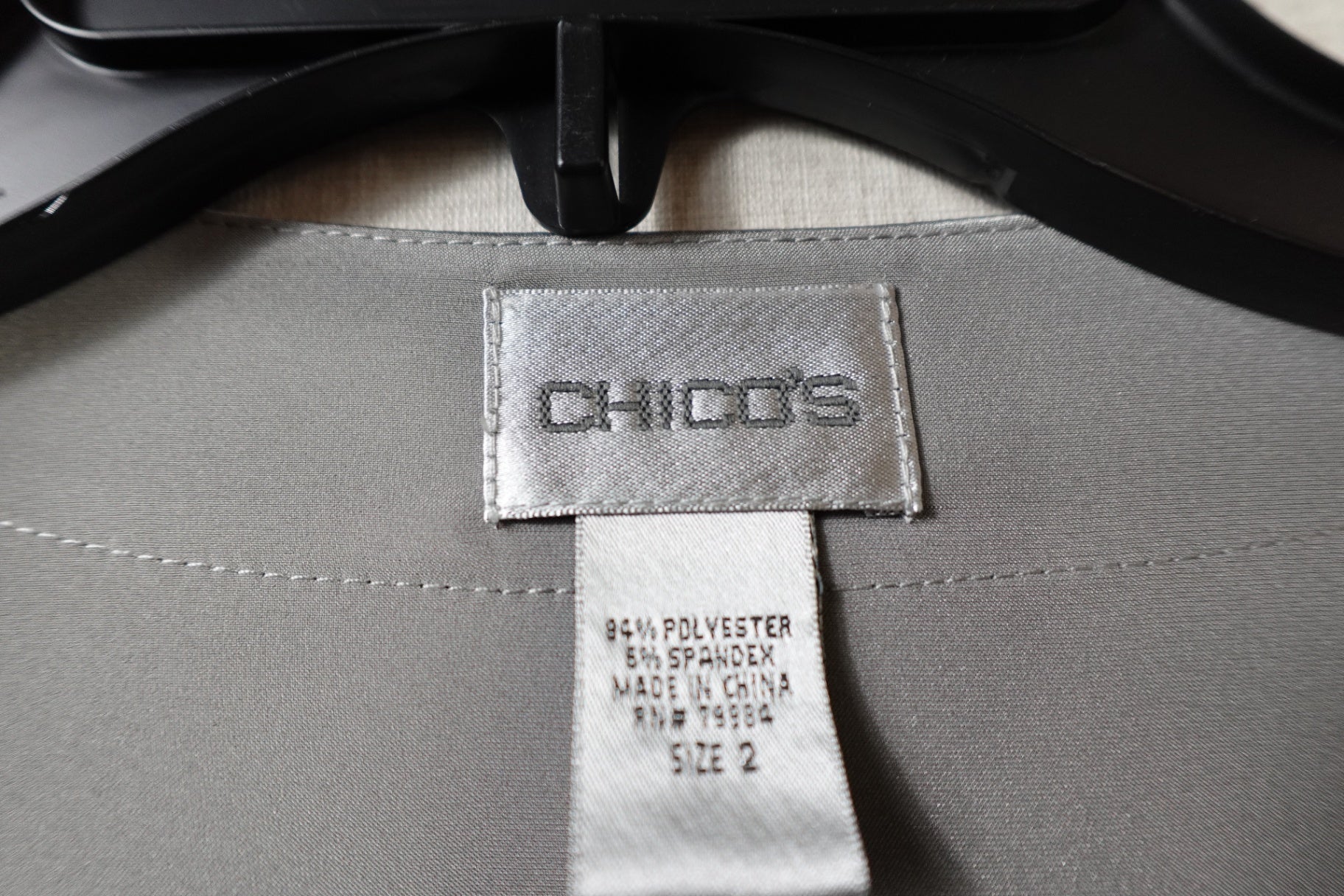 Chico's, PROFESSIONAL TOP, 12/14, Polyester, Spandex