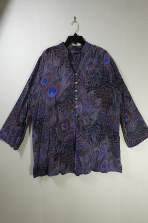 Tianello, Long Sleeves Tunic, XL, Tencel, Rayon