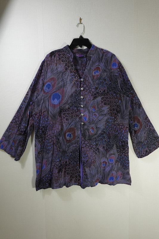 Tianello, Long Sleeves Tunic, XL, Tencel, Rayon