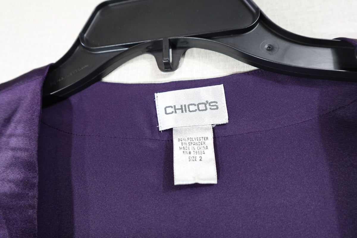 Chico's, PROFESSIONAL TOP, 12/14, Polyester, Spandex