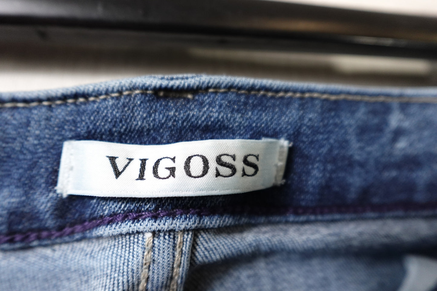Vigoss, Jeans Straight, 14, Denim, Cotton, Polyester, Spandex