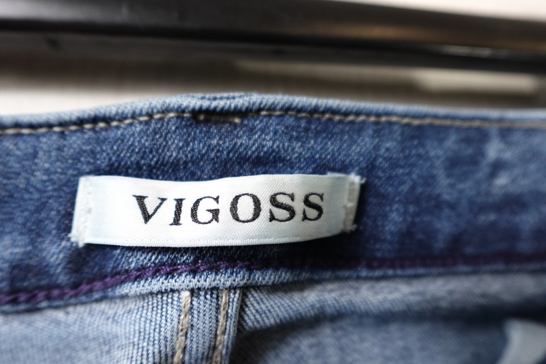 Vigoss, Jeans Straight, 14, Denim, Cotton, Polyester, Spandex