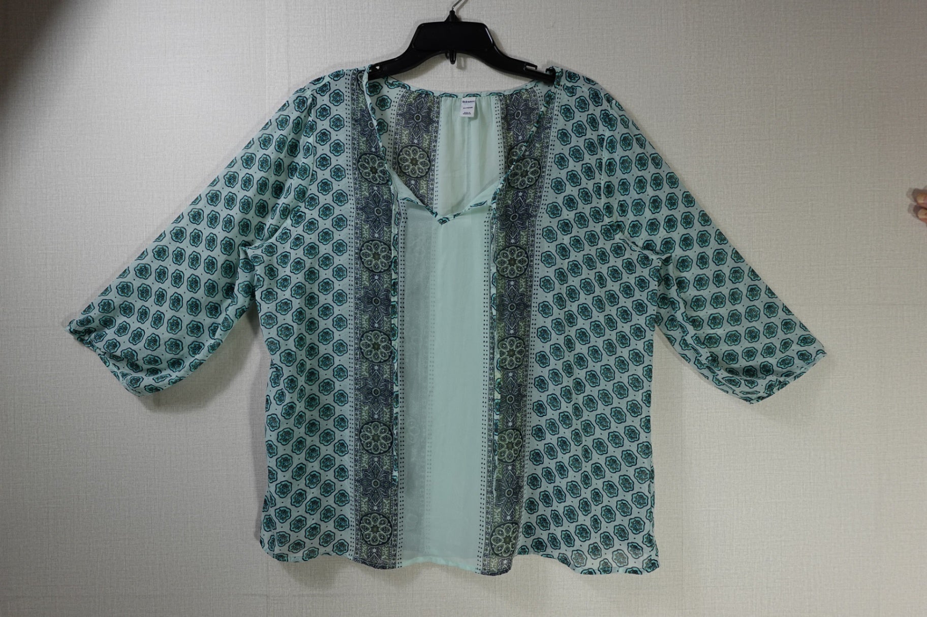 Old Navy, 3/4 sleeve Top, XL , Polyester