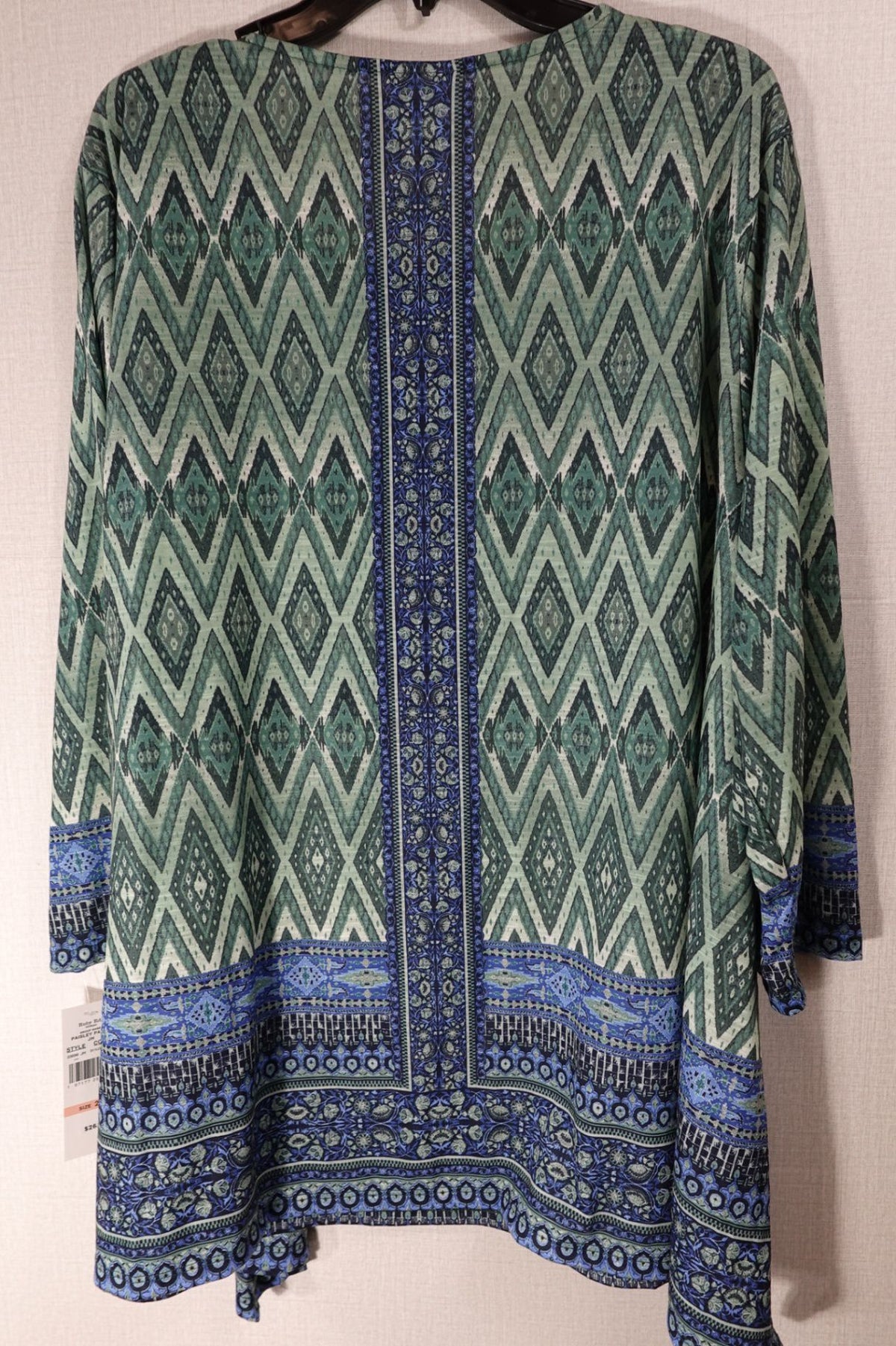 Ruby Rd., New Long Sleeves Top, 2X, Polyester blend