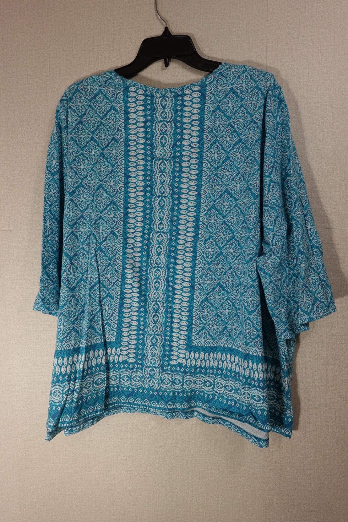 Catherine's, 3/4 Sleeve Top, 26/28wp, Cotton