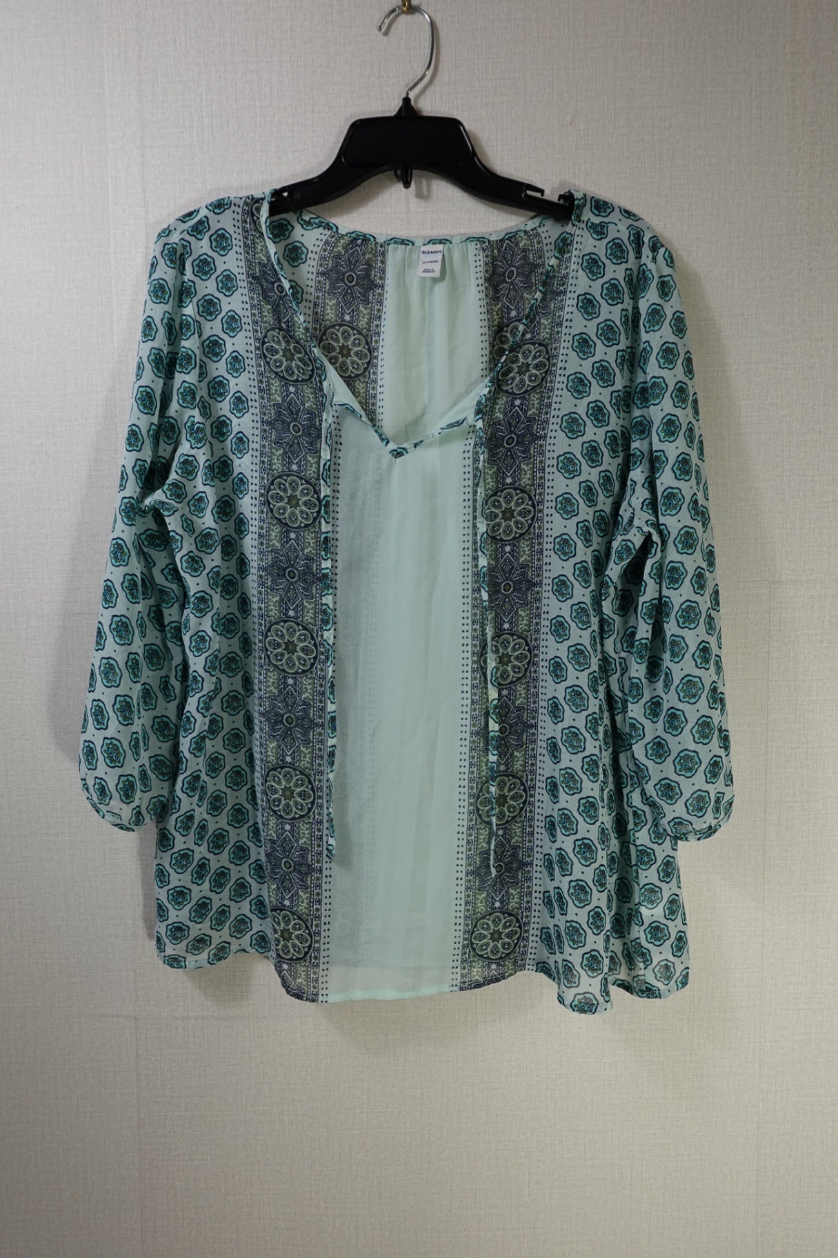 Old Navy, 3/4 sleeve Top, XL , Polyester