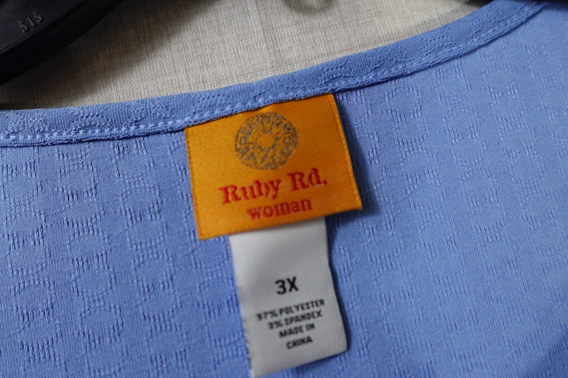 Ruby Rd., New Long Sleeves Top, 3X, Polyester blend