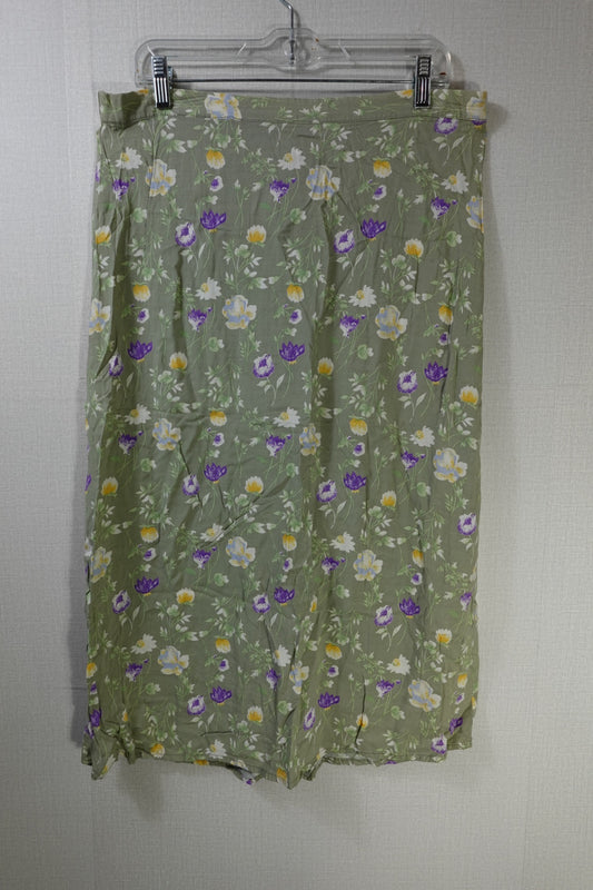 Bentley.com, Vintage Skirt, Xl, Rayon