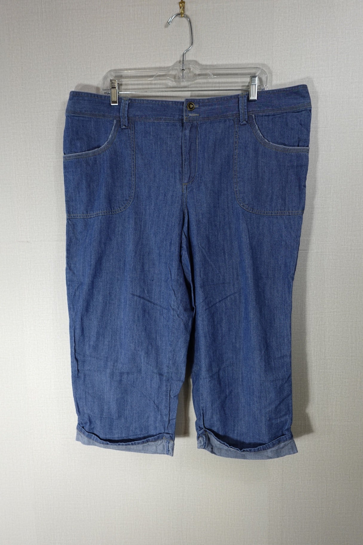 C.J. Banks, Cropped Jeans, 16W , cotton