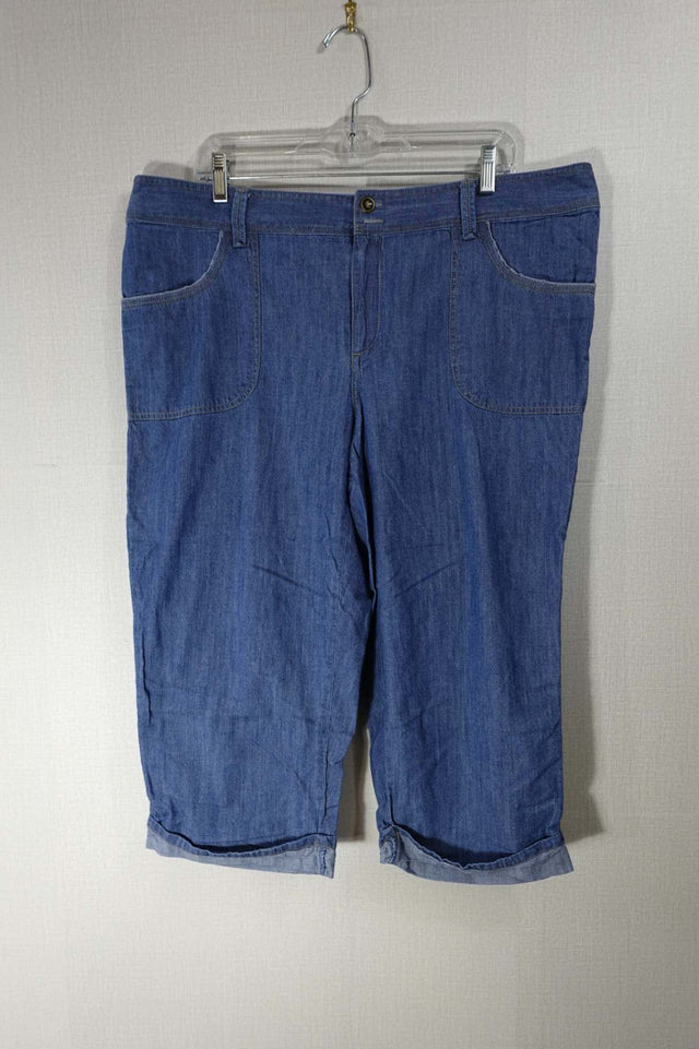 C.J. Banks, Cropped Jeans, 16W , cotton