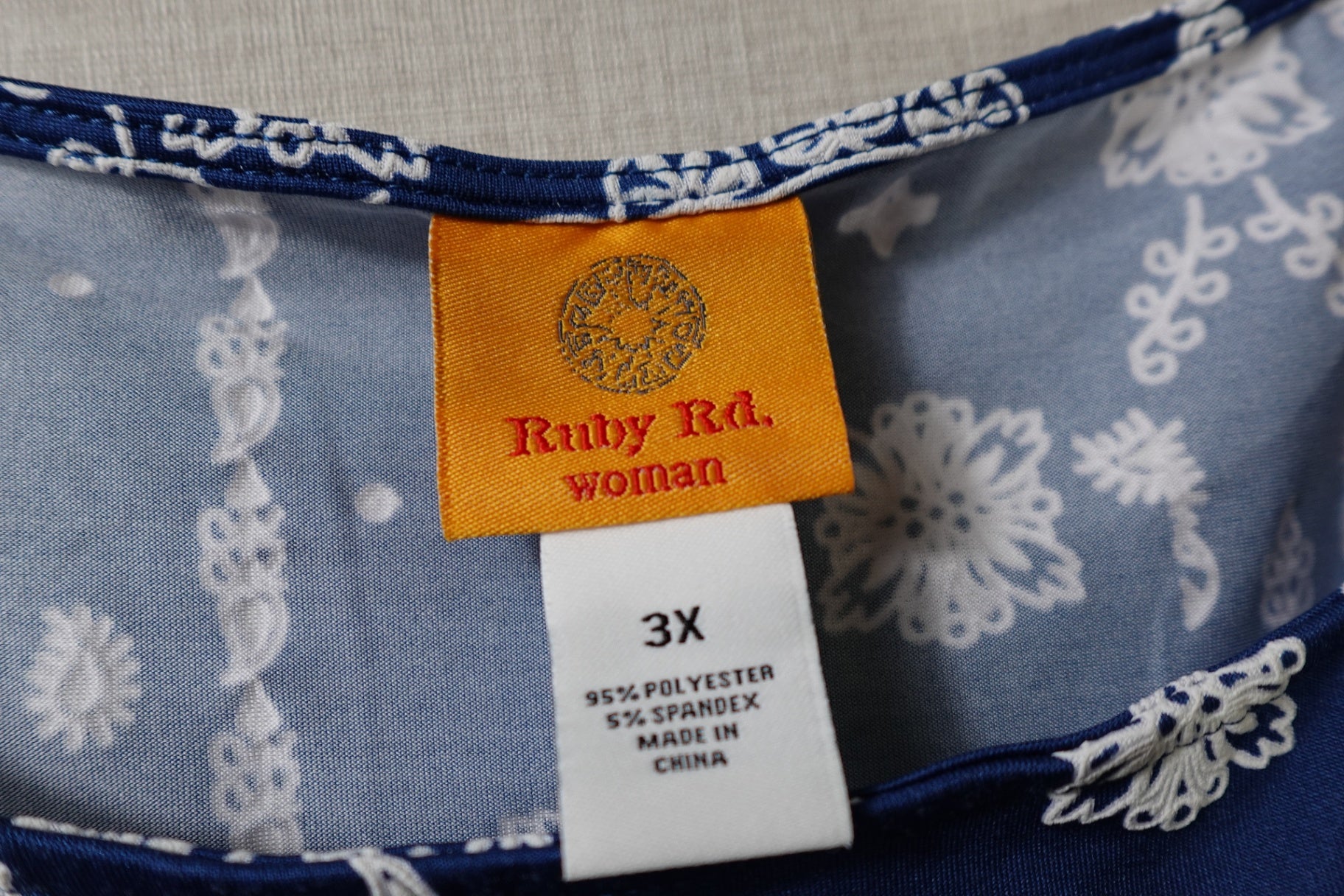 Ruby Rd., Short Sleeved Top, 3X,