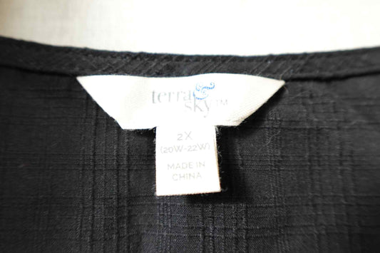 Terra & Sky, New short sleeve top, 20/22,