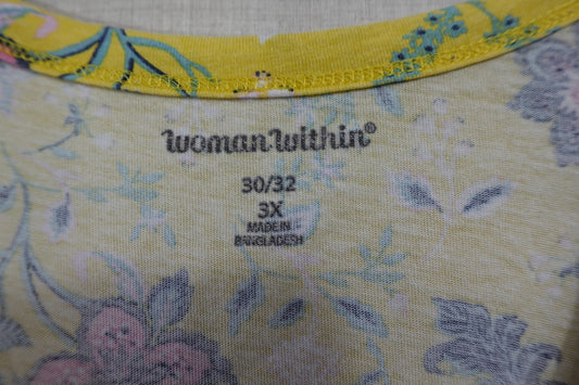 Woman Within, Short Sleeved Top, 30/32,