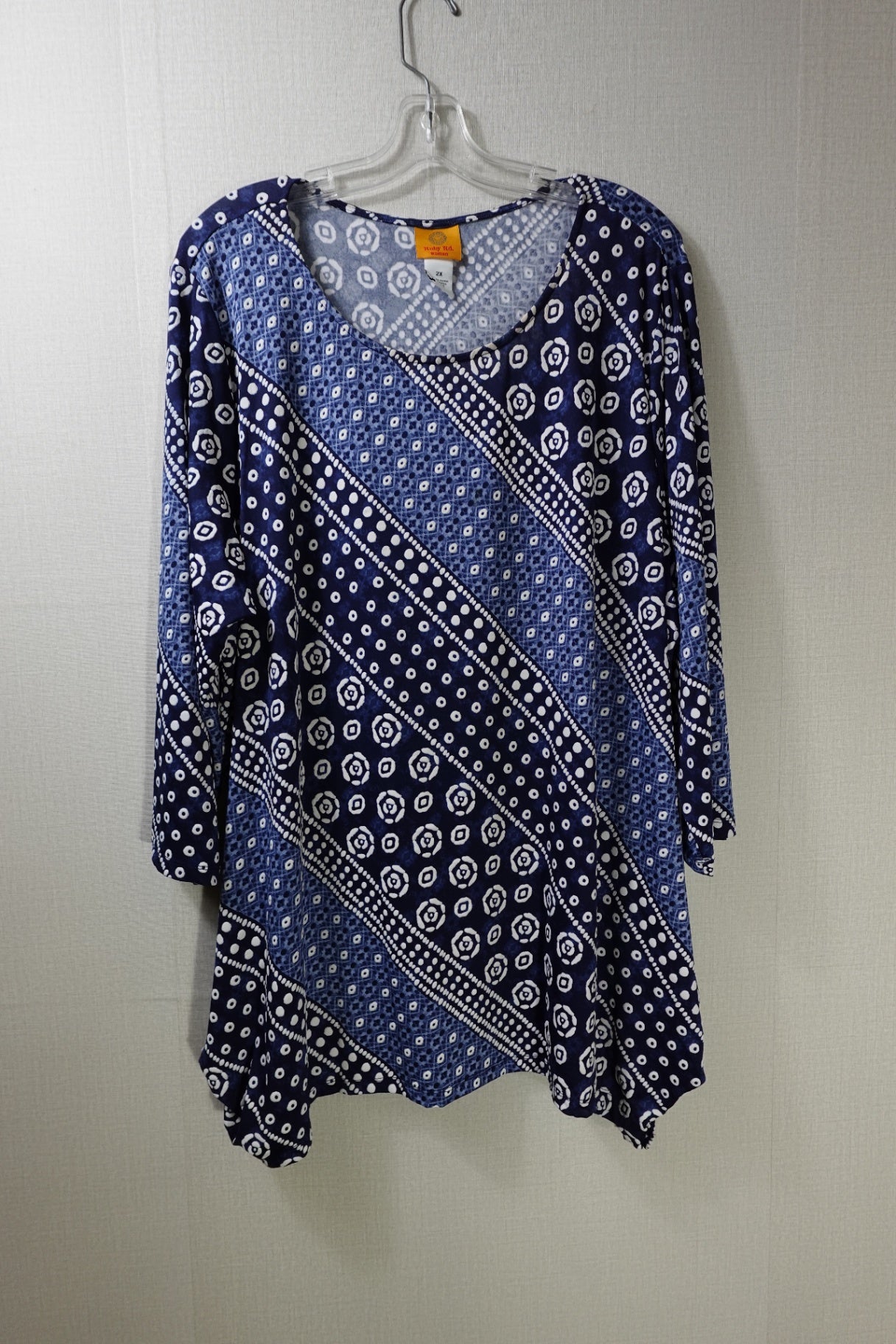 Ruby Rd , Long Sleeves Top, 2X,