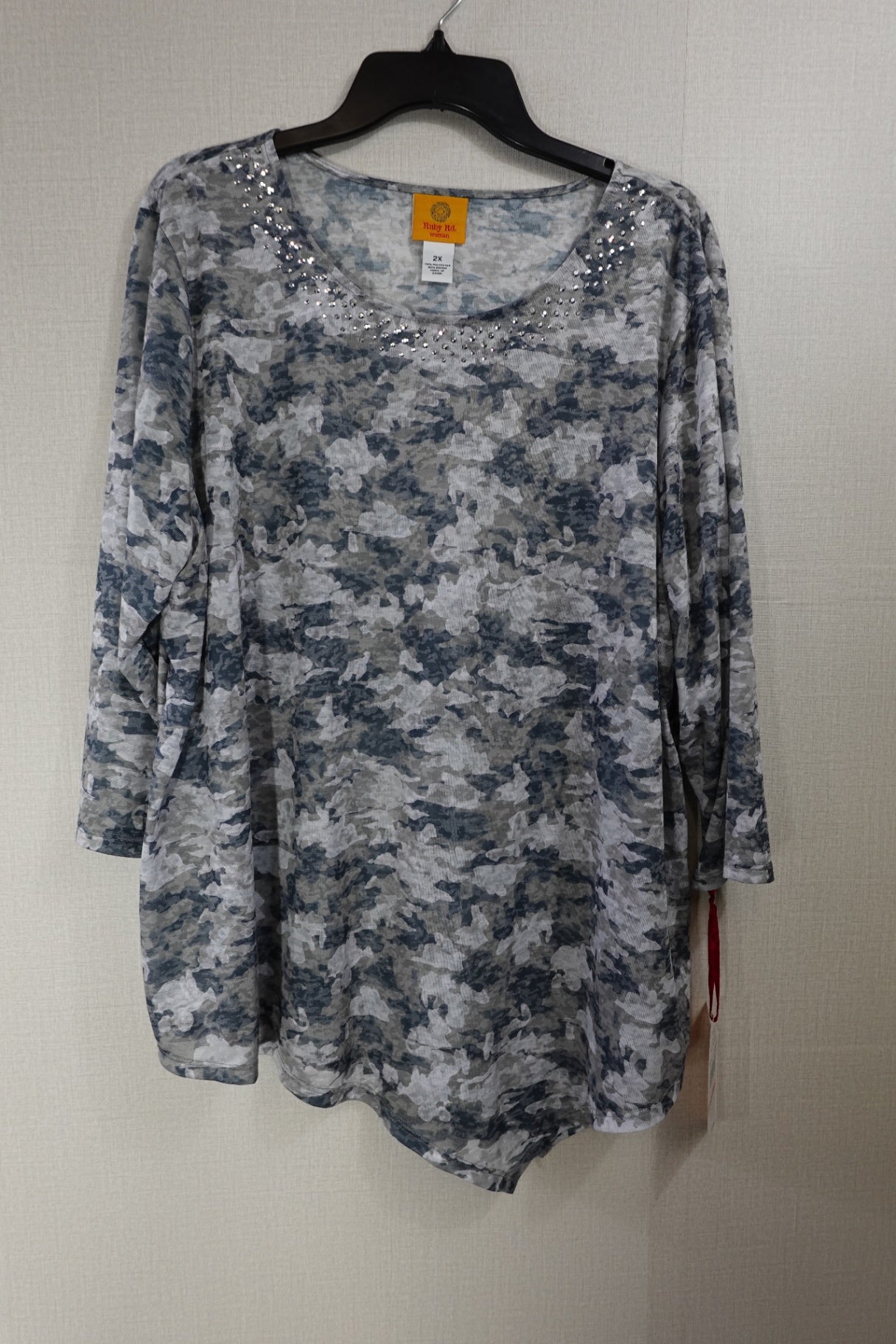 Ruby Rd, New Long Sleeves Top, 2X,