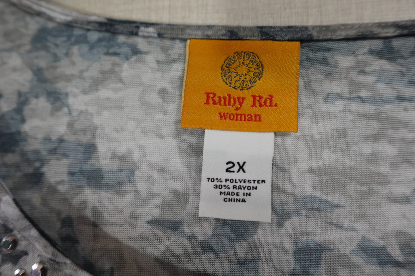 Ruby Rd, New Long Sleeves Top, 2X,