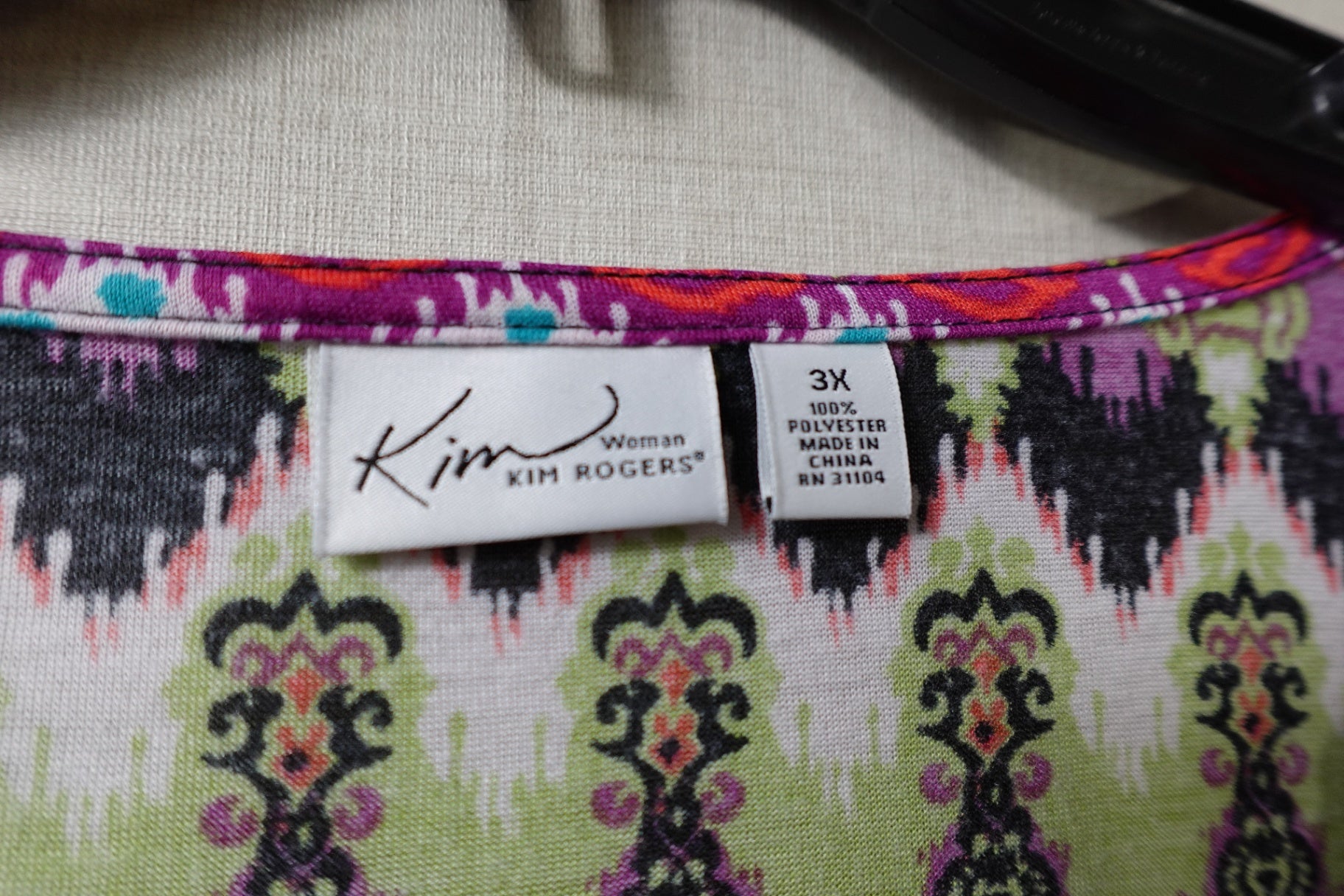 Kim Rogers, Long Sleeves Top, 3X,