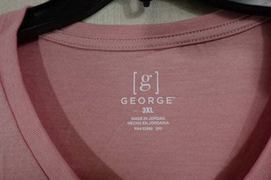 George, Short Sleeved Top, 3XL, Polyester Blend