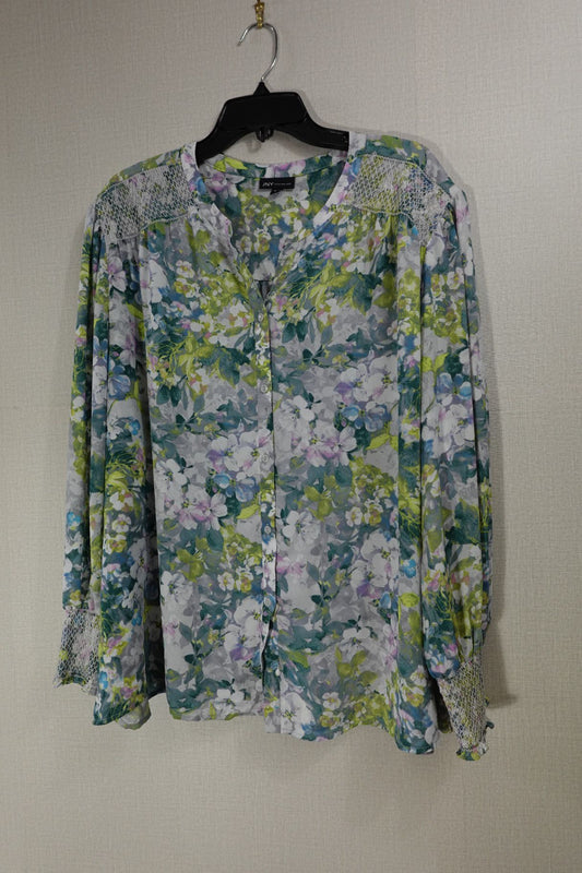 Jones New York, Long Sleeves Top, 3X,