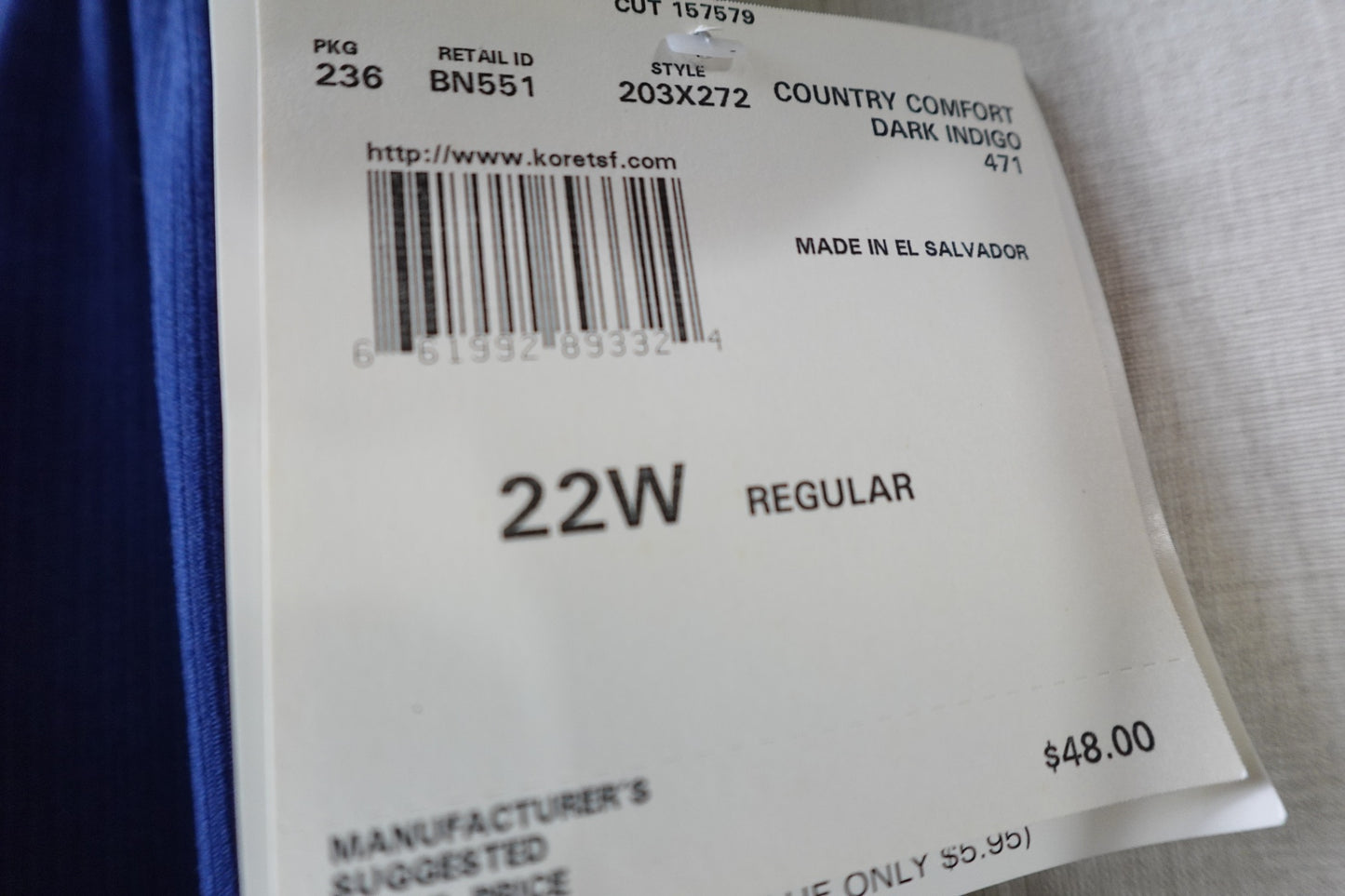 Koret, New Pants, 22W Regular,