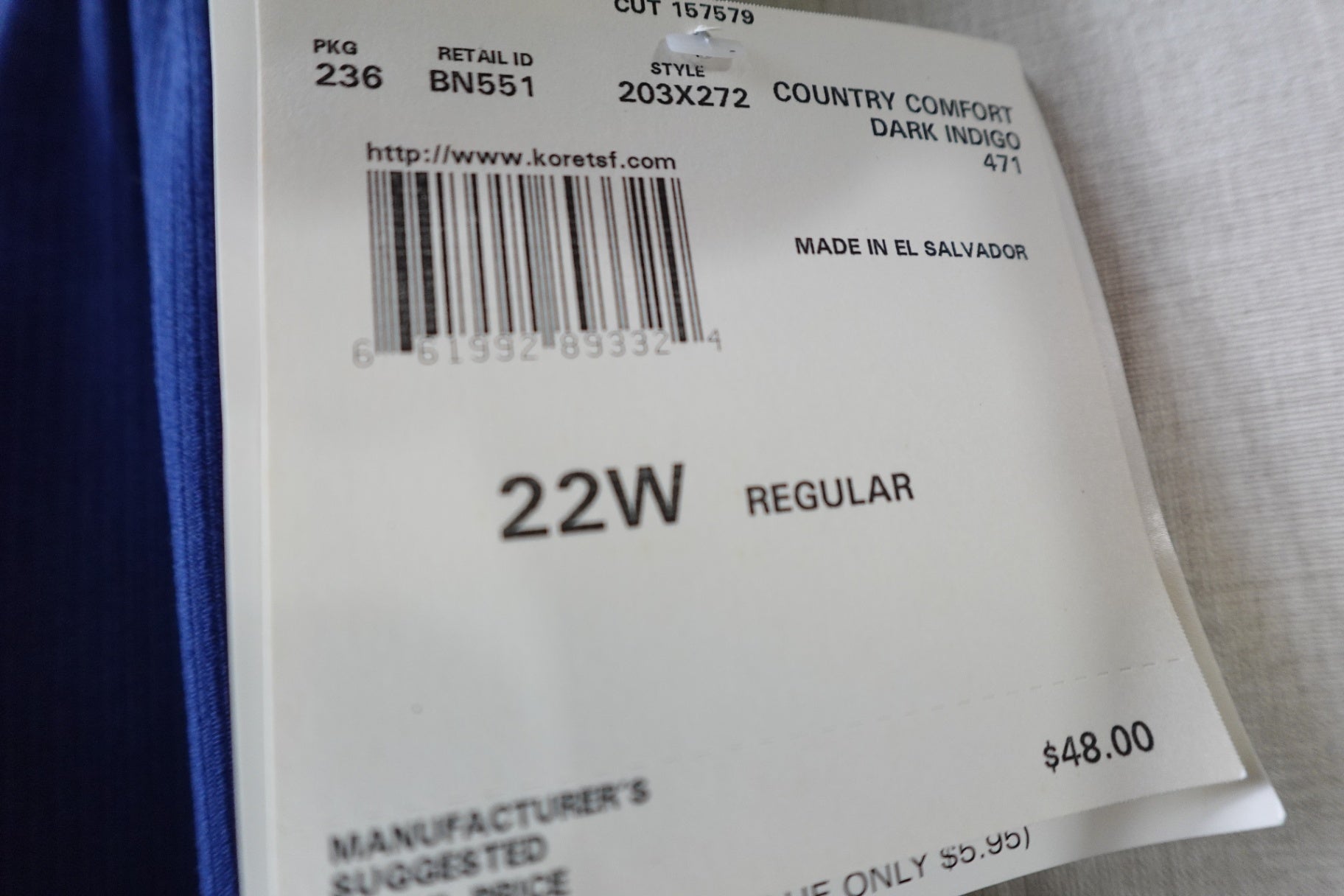 Koret, New Pants, 22W Regular,