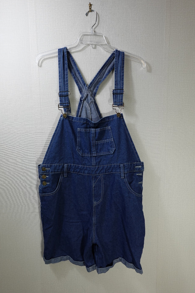 (No Label), Denim shorts overalls, 2X,