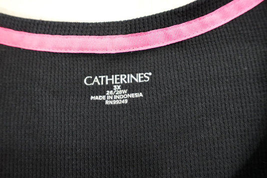 Catherines, Long Sleeves Top, 3X 26/28W,
