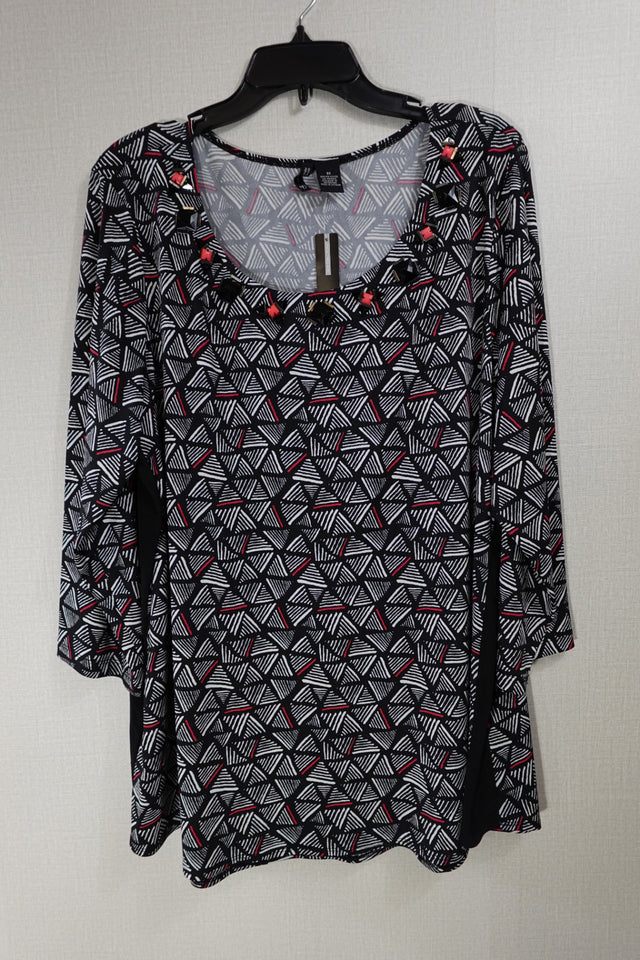 New Directions, New Long Sleeves Top, 3X,