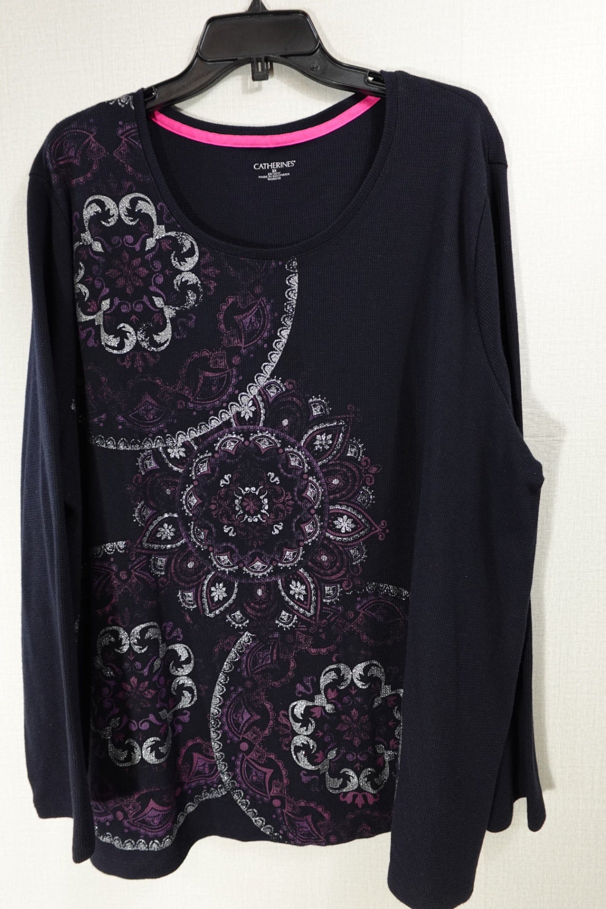 Catherines, Long Sleeves Top, 3X 26/28W,